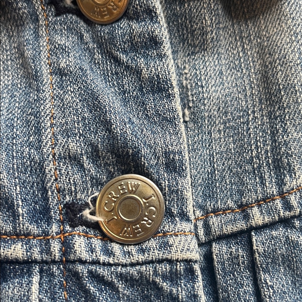 J.Crew | Denim Jacket XS Sanded Blue Japanese Cotton Distressed Classic‎ - Picture 9 of 9